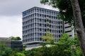 Singapore Aug2021 View of Khoo Teck Puat hospital in Yishun HDB heartland neighbourhood. The lush, eco friendly green building is Royalty Free Stock Photo