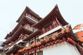 SINGAPORE - AUGUST 8, 2014 Buddha Toothe Relic Temple in Chinatown, business district, a major tourist attraction in Singapore on Royalty Free Stock Photo