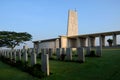 Kranji Commonwealth war memorial monument and gravestones Singapore