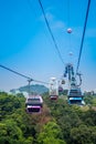 Singapore, August 14, 2023: Sentosa Cable Car is a gondola lift