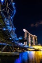 Singapore Business Building Landscape View On the waterfront overlooking the Marina Bay building, city Royalty Free Stock Photo