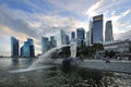 Singapore Business District skyline Royalty Free Stock Photo