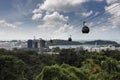 Singapore Cable Car, Mount Faber to Sentosa, Singapore Royalty Free Stock Photo