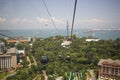 The Singapore Cable Car Line to Sentosa