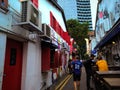 Singapore - A Candid View of Arab Street Royalty Free Stock Photo