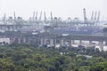 Singapore cargo terminal in the city of Singapore Royalty Free Stock Photo