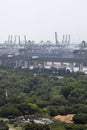 Singapore cargo terminal in the city of Singapore Royalty Free Stock Photo