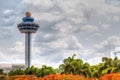 Singapore Changi Airport Traffic Controller Tower Royalty Free Stock Photo