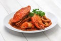 Singapore chili crab Royalty Free Stock Photo