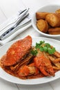 Singapore chili crab Royalty Free Stock Photo