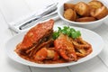 Singapore chili crab Royalty Free Stock Photo