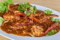 Singapore Chilli Crab Royalty Free Stock Photo