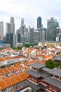 Singapore Chinatown Aerial View 2018