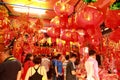 Singapore Chinatown Chinese Lunar New Year shoppin Royalty Free Stock Photo