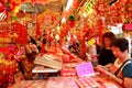 Singapore Chinatown Chinese Lunar New Year shoppin Royalty Free Stock Photo