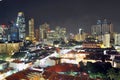 Singapore Chinatown at night Royalty Free Stock Photo