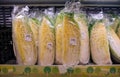 Singapore 2021 Chinese cabbage individually wrapped in plastic for sale in Donki Japanese supermarket. This common practice is