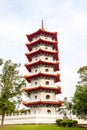 Singapore Chinese Garden Pagoda Royalty Free Stock Photo