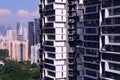 View of modern public residential housing by Singapore government in Queenstown neighbourhood. HDB development, skyscrapers Royalty Free Stock Photo