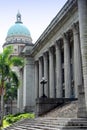 Singapore: City Hall and Supreme Court Dome Royalty Free Stock Photo