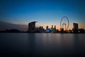 Singapore City Marina Barrage View