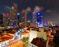 Singapore - the city never sleeps Royalty Free Stock Photo