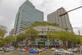 Downtown Singapore,  Shaw Organisation. Located at the junction of Orchard Road and Scotts Road in Singapore Royalty Free Stock Photo