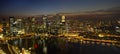 Singapore City Skyline at Dusk Panorama Royalty Free Stock Photo