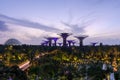 Singapore city skyline at twilight before sunrise Royalty Free Stock Photo