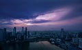 Singapore city at sunset Royalty Free Stock Photo