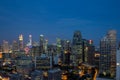 Singapore Cityscape at Blue Hour Royalty Free Stock Photo