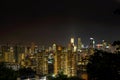 Singapore Cityscape at Night Royalty Free Stock Photo