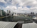 Singapore cityscape urban view wide angle