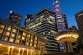 Singapore Clifford Pier Buildings Evening Shot Royalty Free Stock Photo