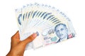 Singapore currency. Royalty Free Stock Photo