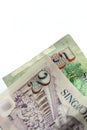 Singapore currency notes Royalty Free Stock Photo