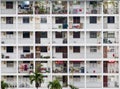 Singapore-12 DEC 2018:Singapore high density residential building HDB facade view