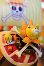 Singapore-25 DEC 2017: Japan cartoon Pirate Ship thousand sunny toy display closeup
