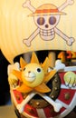 Singapore-28 DEC 2017: Japan cartoon Pirate Ship thousand sunny toy display closeup