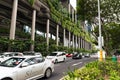 Singapore, December 2019. Green nature facade of Parkroyal