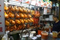 Local hawker center at the market in Singapore.