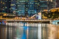 SINGAPORE - 10 DECEMBER 2016 : Merlion Statue, one of the iconic