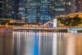 SINGAPORE - 10 DECEMBER 2016 : Merlion Statue, one of the iconic