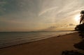 Singapore, East Coast Park, Beach at sunset.Horizontal view.