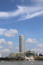 Singapore Esplanade with Beautiful Blue Sky