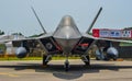 F-22 Raptor aircraft in Changi, Singapore