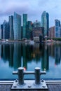 Singapore financial center and highrise building skyline, Business downtown