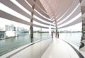 Singapore 2020: Newest Apple Store in Marina Bay Sands Floats on Water Royalty Free Stock Photo