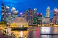 Singapore 2020: Newest Apple Store in Marina Bay Sands Floats on Water Royalty Free Stock Photo