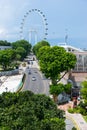 Singapore flyer ferris wheel. Royalty Free Stock Photo